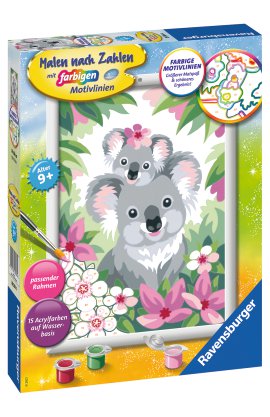 RAVENSBURGER Malen nach Zahlen Süße Koalas