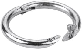 Bullennasenring Top Quality Metall vernickelt, Ø 54 mm 2 Stk.