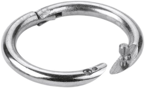 Bullennasenring Top Quality Metall vernickelt, Ø 54 mm 2 Stk.