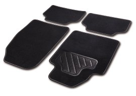 CARTREND Autofußmatte Textil Sport Grau