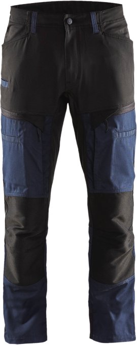 BLÅKLÄDER Service Bundhose Stretch-Denim dunkel-marineblau/schwarz