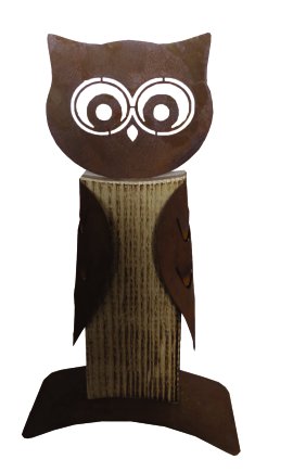 Gartenfigur Eule Greta angeflammt 18x45 cm (BxH)