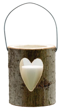 JEKA Laterne Holz mit Glaskerze M