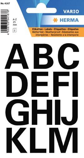 HERMA Buchstabenetikette 4167, A-Z