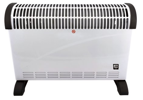 SHX Heizkonvektor Turbo Weiß/Schwarz 2000W