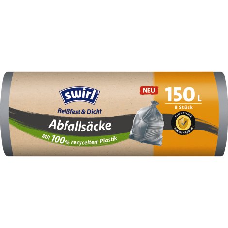 SWIRL® Abfallsack 150 l, 8 Säcke 85x110 cm