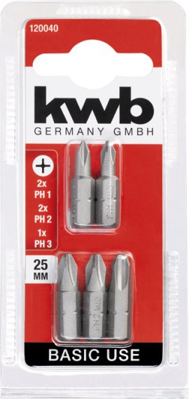 KWB Bit-Set Basic PH 25 mm 5 Stk.