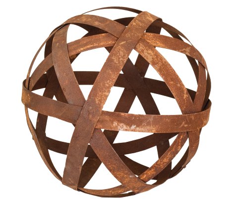 Dekokugel aus Blechstreifen 20 cm