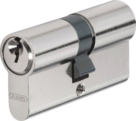 ABUS Einbaudoppelzylinder E50 inkl. 3 Schlüssel Messing matt 30/30