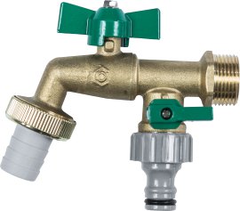 CORNAT Zweiwege-Kugel-Auslaufventil, matt