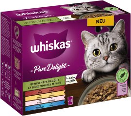 WHISKAS® Gemischte Auswahl Ragout Adult 1+, 12-er