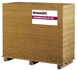 DÄMMIT Lehm-Bauplatte 2,2 cm 62,5x125 cm