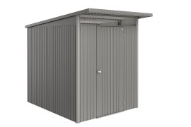 BIOHORT Gerätehaus AvantGarde® Eco A2 + Standardtür 180x260x218 cm, Quarzgrau-Metallic