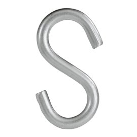 S-Haken verzinkt 4 mm 2 Stk.