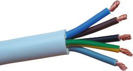 Schlauchleitung H05VV-F, 5-adrig