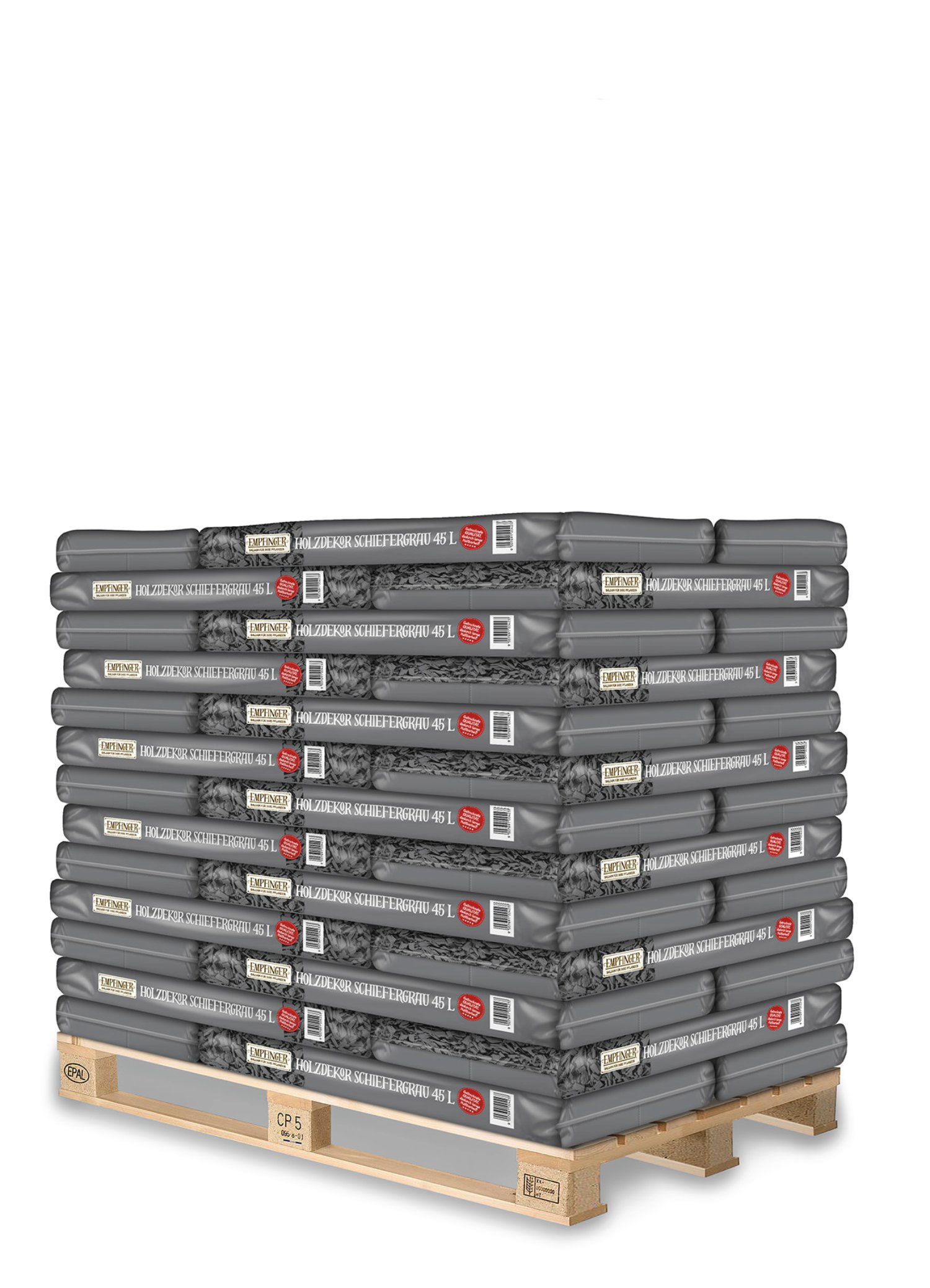 EMPFINGER Holzdekor Schiefergrau Palette 45 l/39 Stk. inkl. Lieferung