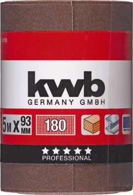 KWB Schleifrolle Korund K180, 93 mm 5 m