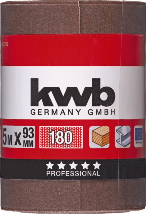 KWB Schleifrolle Korund K180 93 mm 5 m
