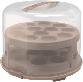 ROTHO Tortenglocke mit Trays Fresh Rosa 26 cm