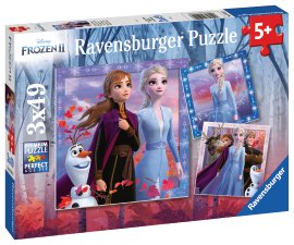 RAVENSBURGER Puzzle Disney Frozen Die Reise beginnt 3x49-tlg.