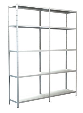 SCHULTE REGALWELT Grund + Anbauregal 10 Böden Weiß