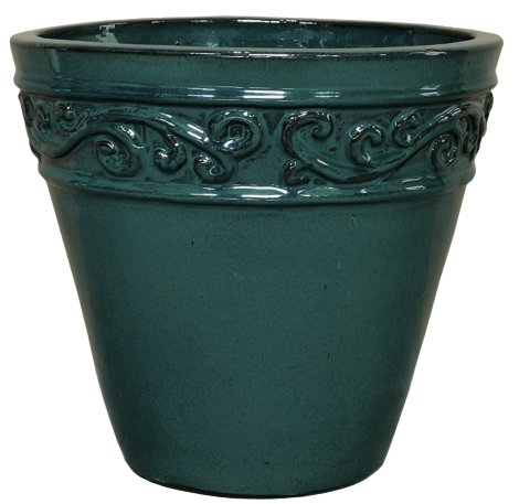 Pflanztopf Derry Ocean Grün ⌀ 34x34 cm