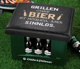 Sitzpolster Grill ohne Bier