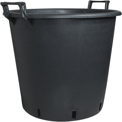 GELI Pflanzcontainer mit Griff Schwarz 55 cm