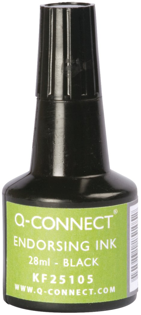 Q-CONNECT Stempelfarbe Schwarz 28 ml