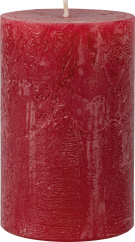 Spitzkegelkerze Rustik Rubin 250x60 mm