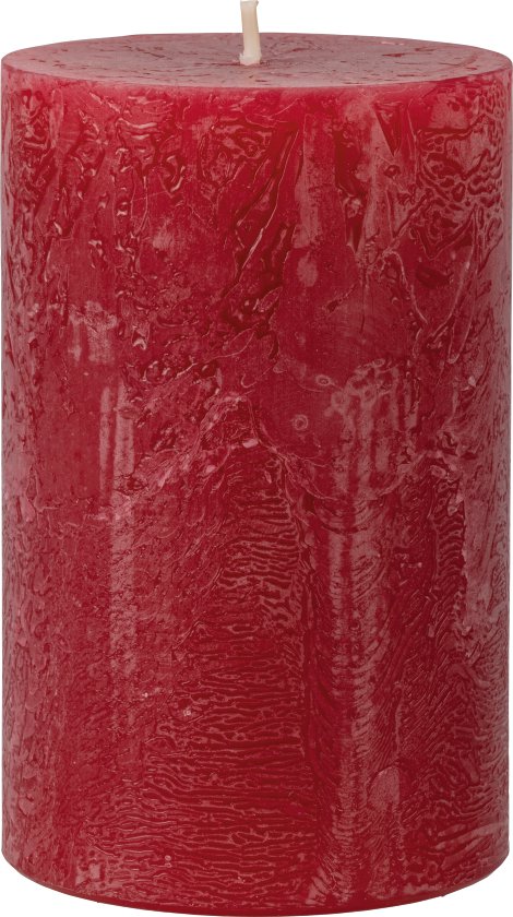 Spitzkegelkerze Rustik Rubin 250x60 mm