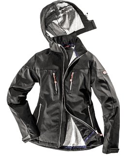 WERKSTOFF Damen-Softschelljacke Worxtar Schwarz S