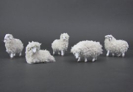 Krippenfigur Wollschaf
