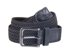 Herren Gürtel Schwarz/Grau