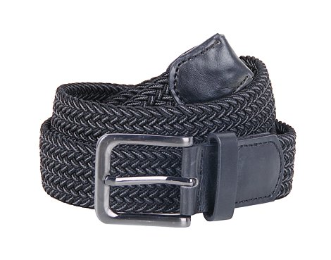 Herren Gürtel Schwarz/Grau 90 cm