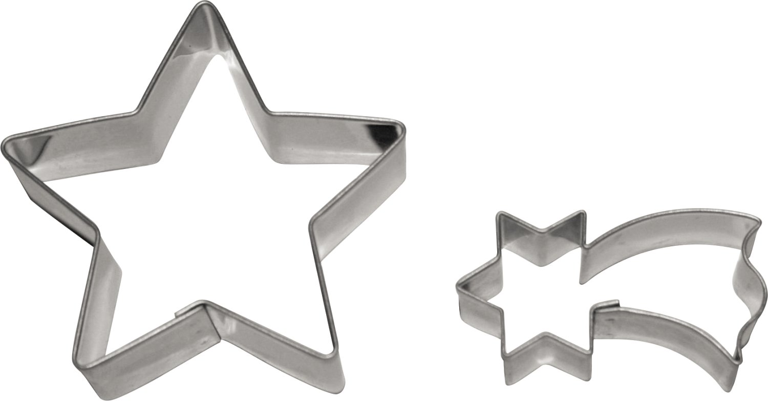 Keksausstecher Stern/ Komet 2-tlg. 60x60 mm