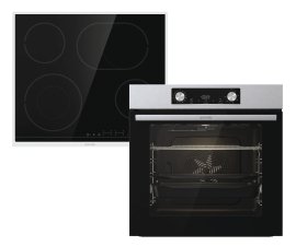 GORENJE Einbaubackofenset Steel Steam