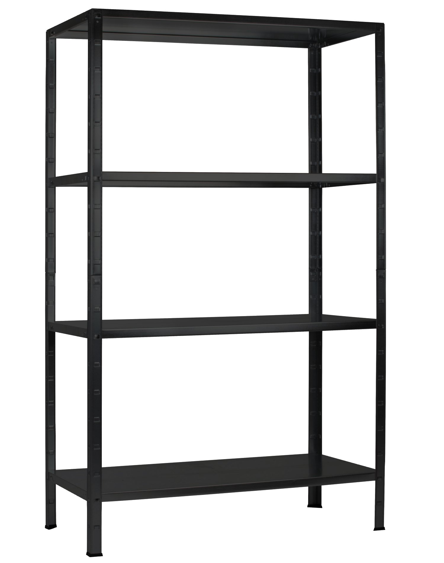 SCHULTE REGALWELT Grundregal 4 Fachböden Schwarz