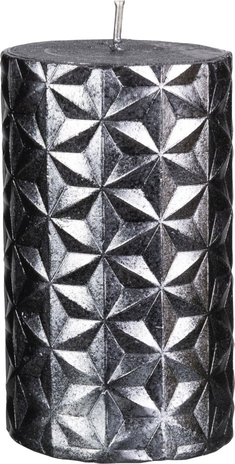 SAFE CANDLE Kerze Rustic Grau 140x70 mm