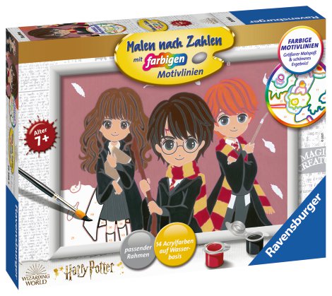 RAVENSBURGER Malen nach Zahlen Harry Potter Gruppenbild