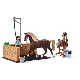 SCHLEICH Waschplatz mit Horse Club Emily & Luna