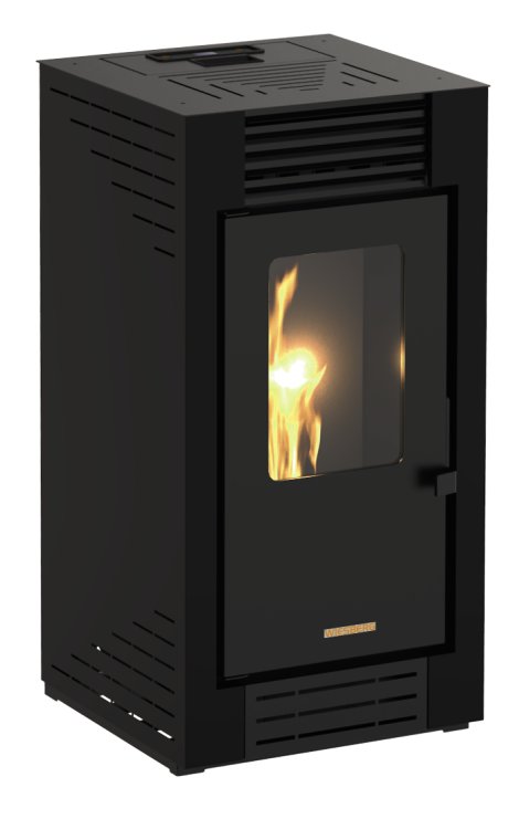 BLAZE Pelletofen Poly Schwarz