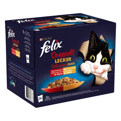 FELIX® Doppelt Lecker Geschmacksvielfalt vom Land 24x85 g