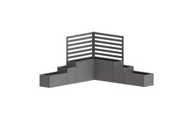 BIOHORT Pflanzbeet Davinci Version 1 quarzgrau-metallic