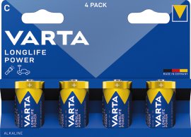 VARTA Batterie Longlife Power C Blister 4er Pack
