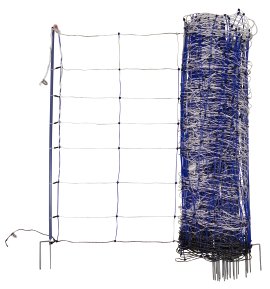 AKO TitanNet Premium Plus - Doppelspitze 50 m x 108 cm, blau/weiß (14 Pfähle)