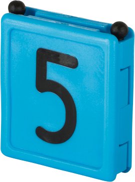 Halsbandnummer Duo, blau