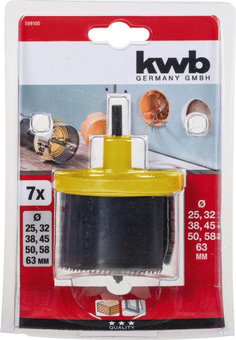 KWB Lochsäge 7 Kranz 25-63 mm 40 cm
