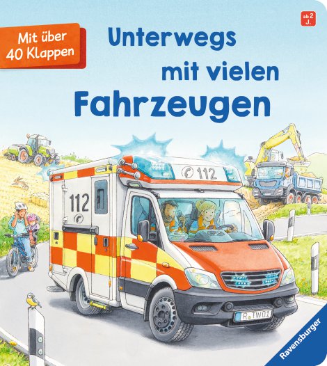 RAVENSBURGER Buch Unterwegs mit vielen Fahrzeugen
