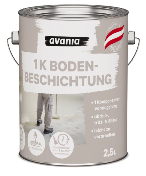AVANIA Bodenbeschichtung RAL7032 Kiesgrau 2,5 l